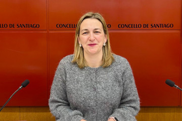 La portavoz del Gobierno municipal de Santiago de Compostela, Miriam Louzao.