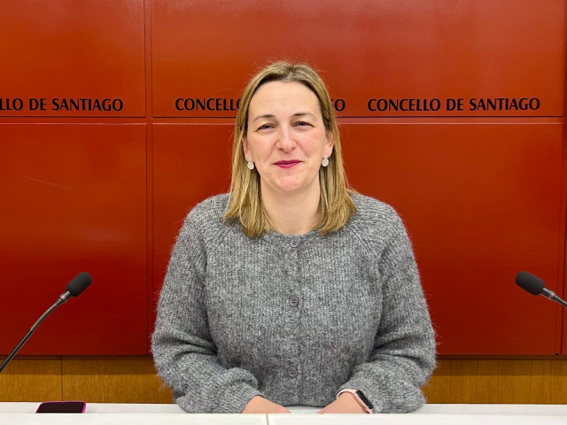 La portavoz del Gobierno municipal de Santiago de Compostela, Miriam Louzao.