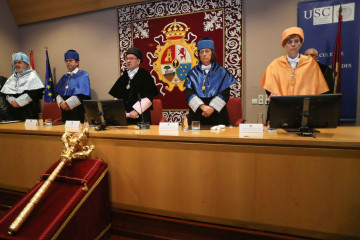 Acto en la Facultad de Humanidades.