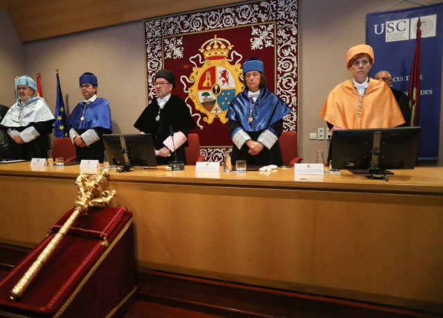 Acto en la Facultad de Humanidades.