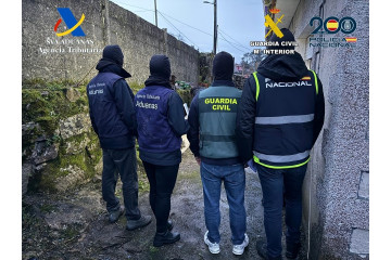 Operación conjunta en las provincias de A Coruña y Pontevedra.