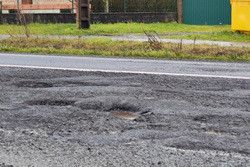 Baches en la Nacional 634