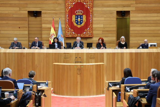 Pleno del Parlamento de Galicia.