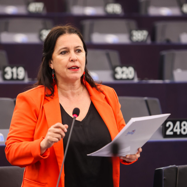 Archivo - La eurodiputada del BNG, Ana Miranda.