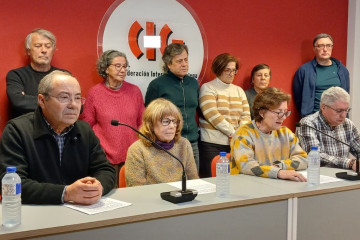 Rueda de prensa de pensionistas y jubilados de la CIG