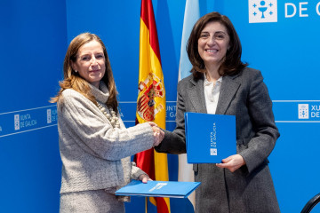 Firma de un convenio entre la Xunta y Ecoembes, a 29 de enero de 2026.