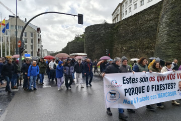 Nueva protesta en Lugo por el acuerdo de Mercosur.