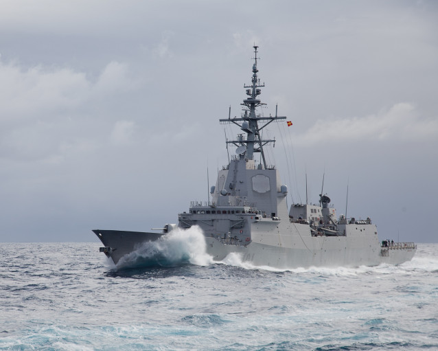 Archivo - Imagen de la fragata Álvaro de Bazán