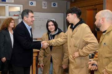 El conselleiro de Educación, Ciencia, Universidades e FP, Román Rodríguez