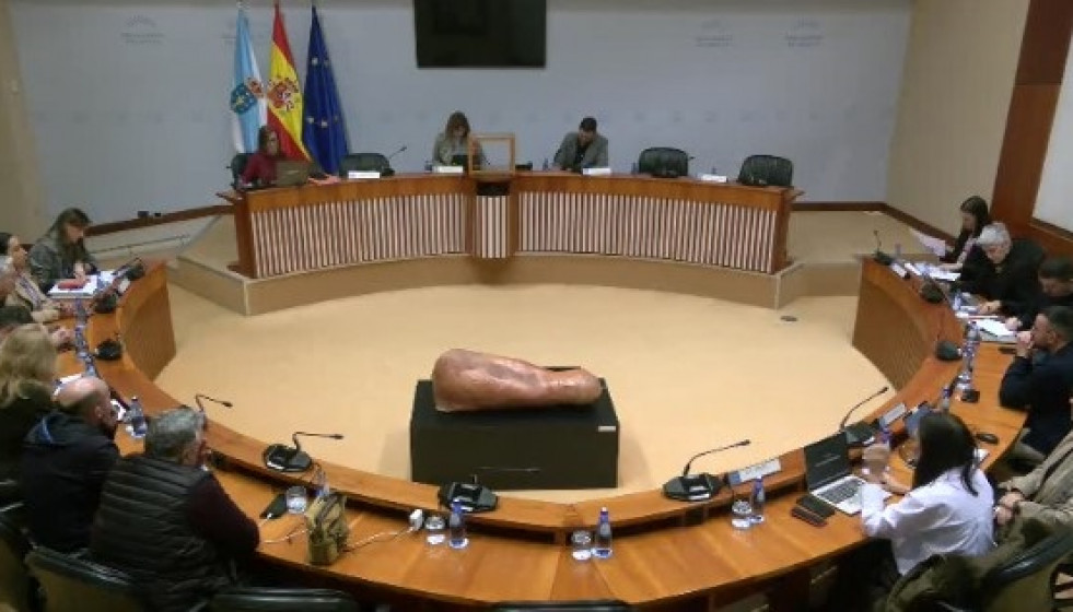 Comisión permanente de la Corporación de Servizos Audiovisuais de Galicia (CSAG) en el Parlamento de Galicia.