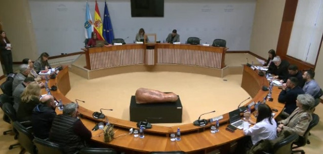 Comisión permanente de la Corporación de Servizos Audiovisuais de Galicia (CSAG) en el Parlamento de Galicia.