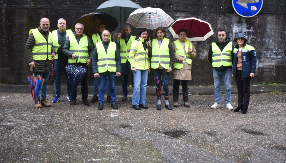 Nidia Arévalo este viernes inspeccionando las vías estatales.
