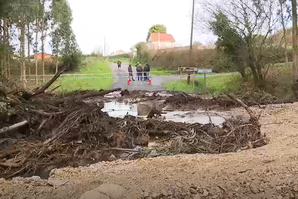 Derrumbe balsa Monte Neme