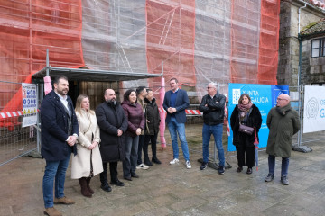 López Campos, durante la visita.