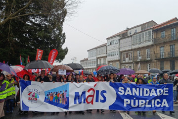 Manifestación en defensa de la sanidad pública, a 1 de febrero de 2026.