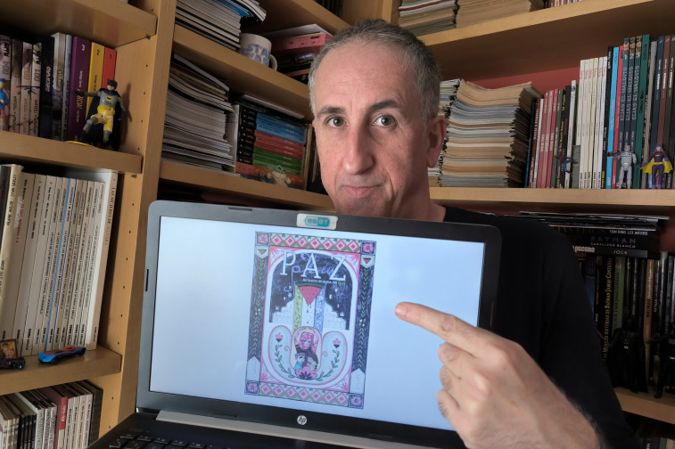 El guionista de cómic David Braña coordina desde Vigo (Pontevedra) la producción de PAZ. Antología Solidaria por Gaza, un libro que señala que 