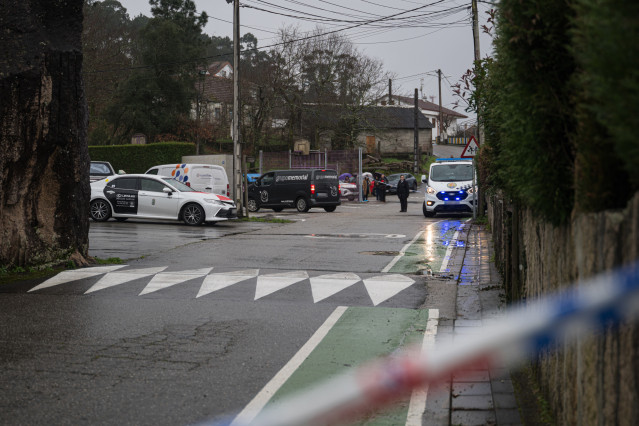 La Guardia Civil investiga como un posible caso de violencia de género la muerte de una vecina de Mos, a 1 de febrero de 2026, en Mos, Pontevedra, Galicia (España).