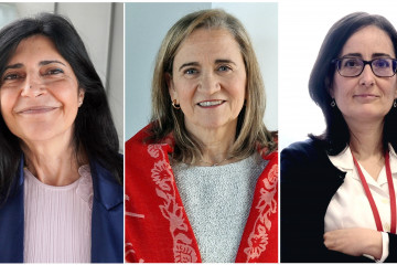 Clara Álvarez, María José Alonso y María Giménez