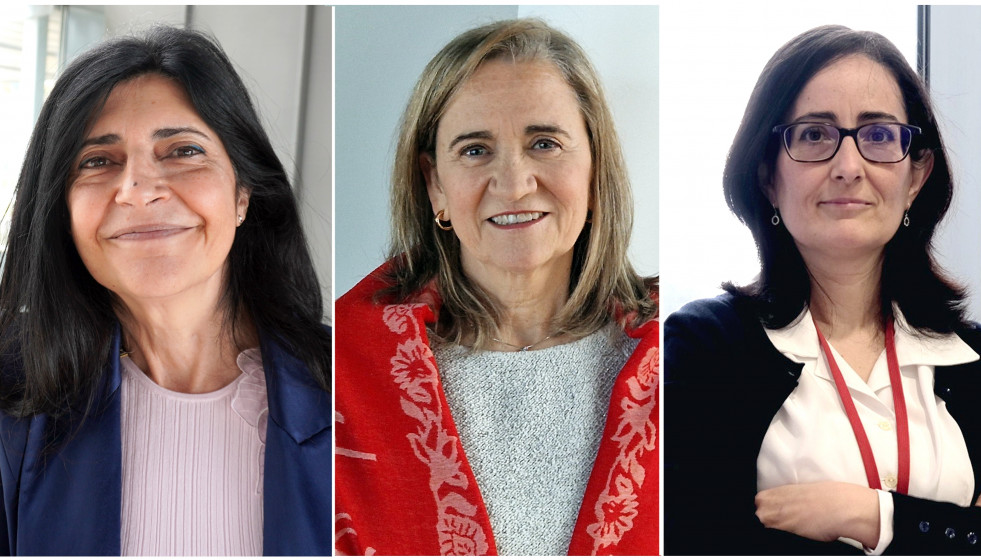 Clara Álvarez, María José Alonso y María Giménez