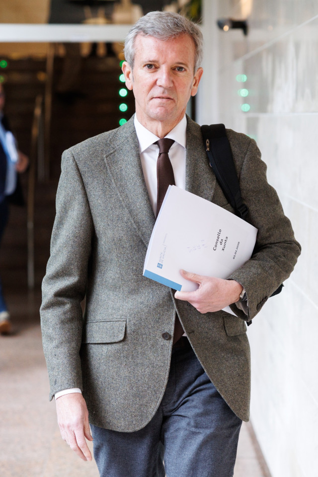 Rueda, antes del Consello de la Xunta.