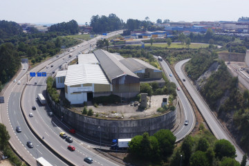 Vista de la autovía A-55 en Mos (Pontevedra)