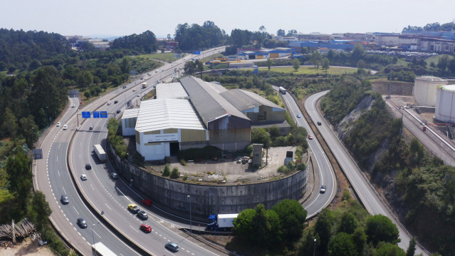Vista de la autovía A-55 en Mos (Pontevedra)