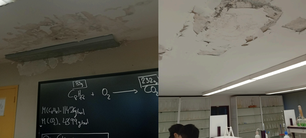 Humedades en el CIFP Manoel Antonio