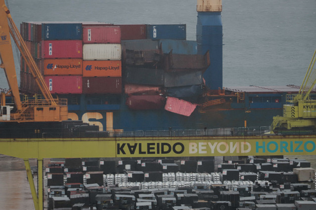 El buque mercante ‘Maria Francisca’ atracado en el Puerto de Vigo, a 15 de enero de 2026.