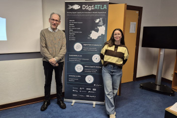 José Luis Soengas y Carlota Freiría, investigadores del grupo PhystoFish del Centro de Investigacións Mariñas de la UVigo.