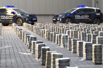 Archivo - Droga incautada en un operativo contra el narcotráfico en A Pobra do Caramiñal