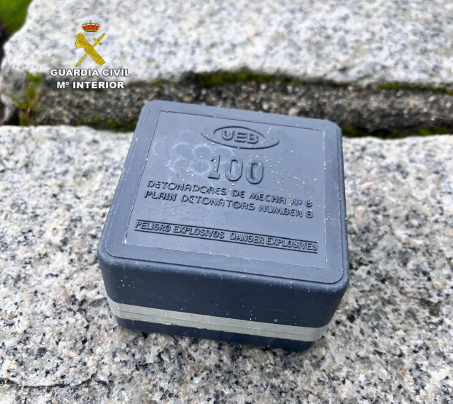 Caja de detonadores pirotécnicos