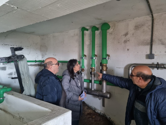 Visita a las instalaciones de suministro de agua del IES de Beade.