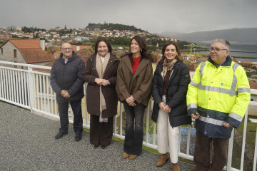 La conselleira de Vivenda e Planificación de Infraestruturas, María Martínez Allegue, visita el remate de las obras de humanización de la Avenida de Galicia.