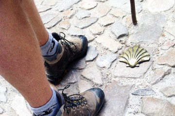 Archivo - Peregrino en el Camino de Santiago