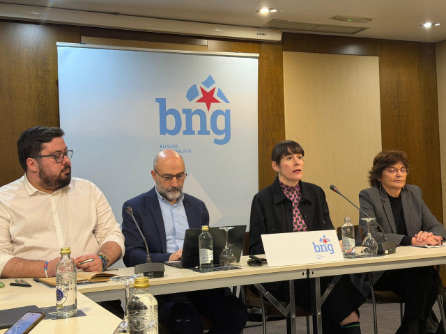 Igrexas, Rego, Pontón y Da Silva este lunes en Vigo.