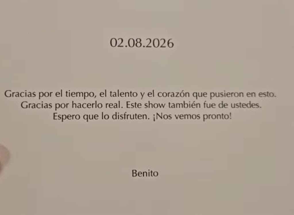 La tarjeta de agradecimiento que Bad Bunny enviu00f3 a los trabajadores de Zara en Arteixo