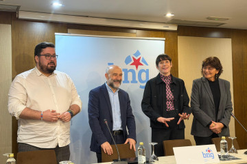 Pontón esta mañana en Vigo.