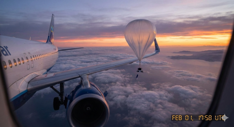 Un globo aerostático, cerca de provocar un accidente aéreo sobre la provincia de A Coruña