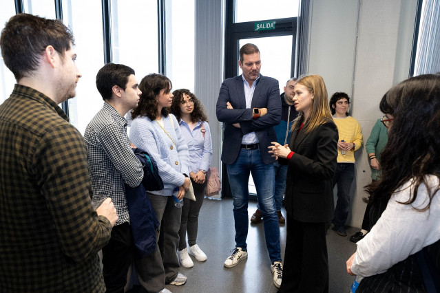 El conselleiro de Cultura, José López, en Bioga.