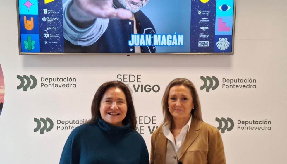Ana Ortiz y Luisa Sánchez en la rueda de prensa de este jueves.