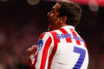 Griezman celebra su gol ante el FC Barcelona en una foto de X del Atletico