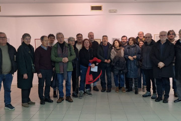 Rueda de prensa de representantes de entidades memorialistas sobre el Pazo de Meirás