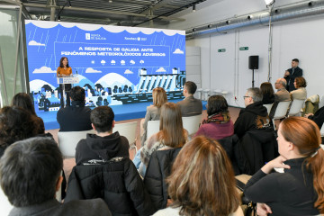 La conselleira de Medio Ambiente, Ángeles Vázquez, participa en una jornada.