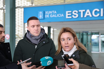 Rueda de prensa de Aitor Bouza y Patricia Otero.