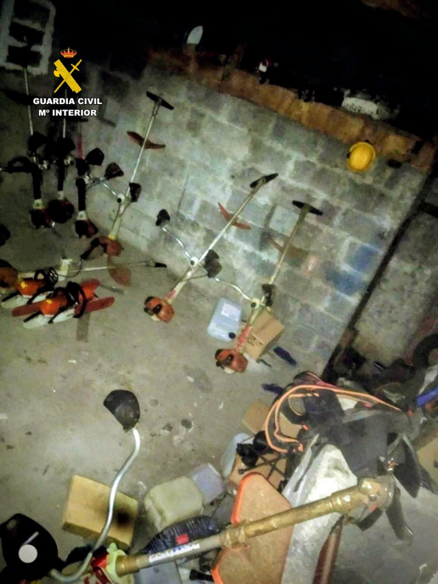 Material robado en la comarca de Valdeorras.