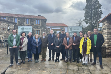 Acto de reivindicación del Camino Francés en Arzúa.
