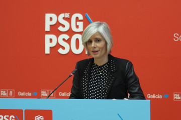 Archivo - La diputada del PSdeG Patricia Iglesias en rueda de prensa