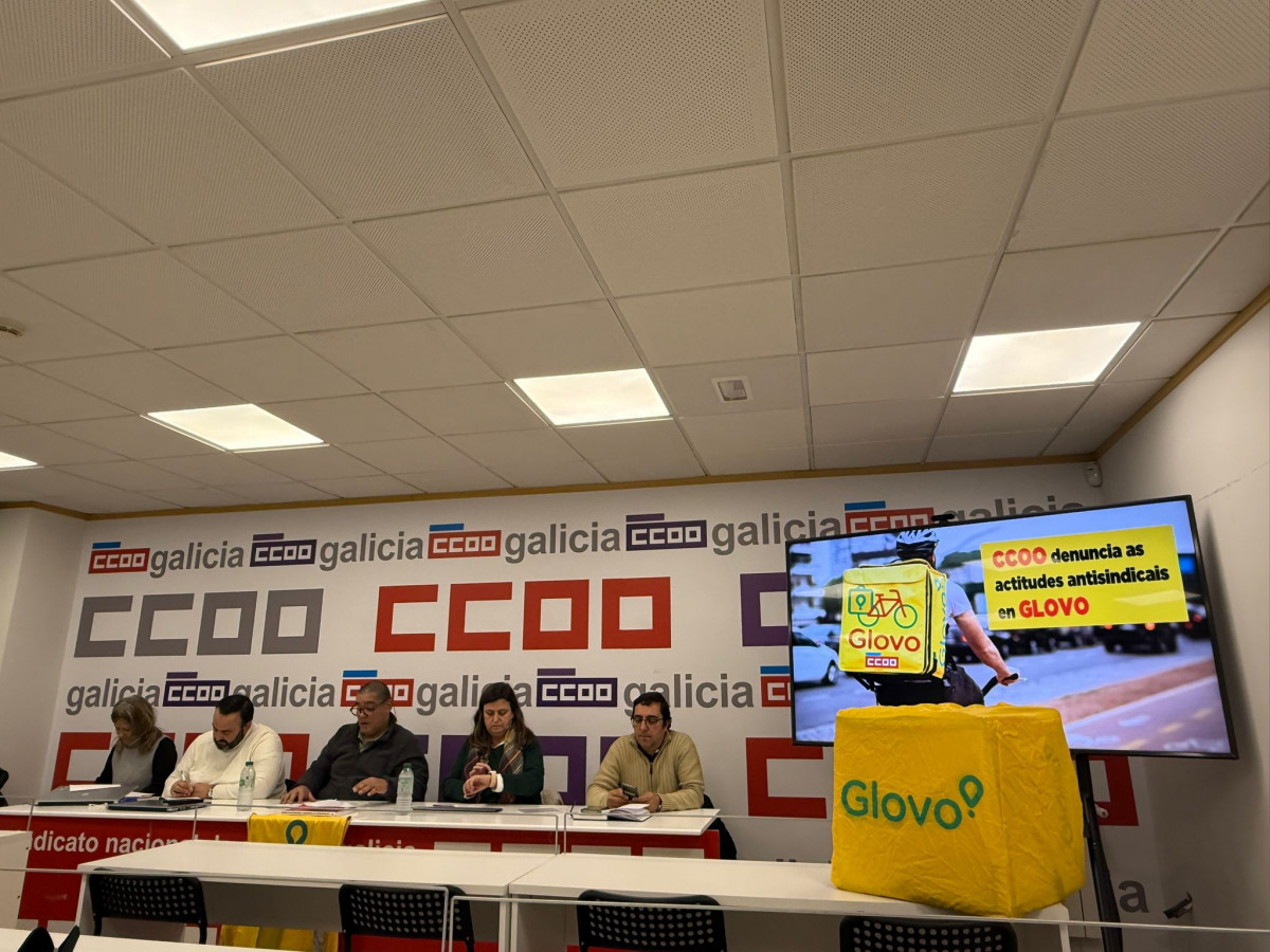 CC.OO. Denuncia "represión sindical" en Glovo.