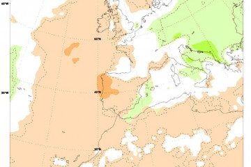 Aemet estima que la próxima semana habrá precipitaciones entre un 10 y 30 mm menores de lo habitual por esas fechas en Galicia