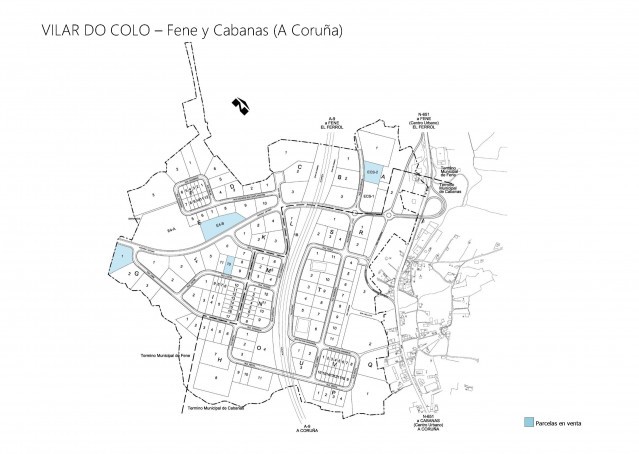 Imagen del plano de la ubicación de las parcelas.